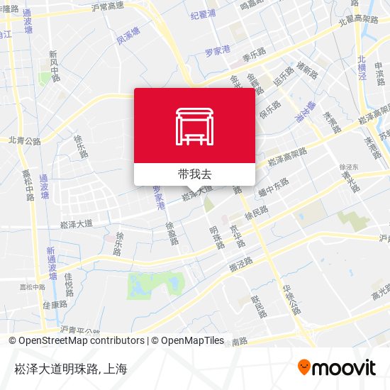 崧泽大道明珠路地图