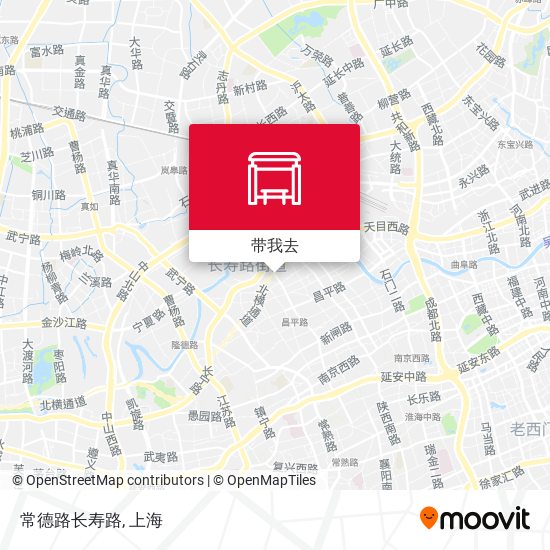 常德路长寿路地图