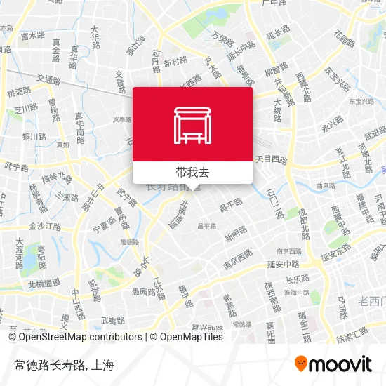 常德路长寿路地图