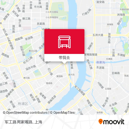 军工路周家嘴路地图