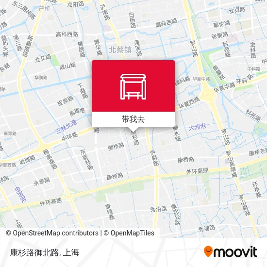 康杉路御北路地图