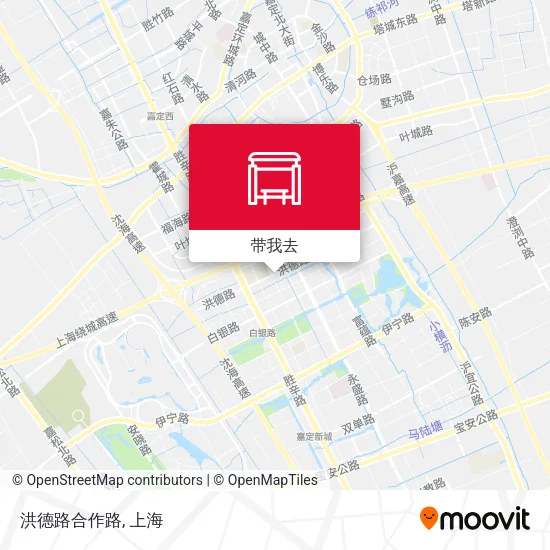 洪德路合作路地图