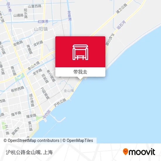 沪杭公路金山嘴地图