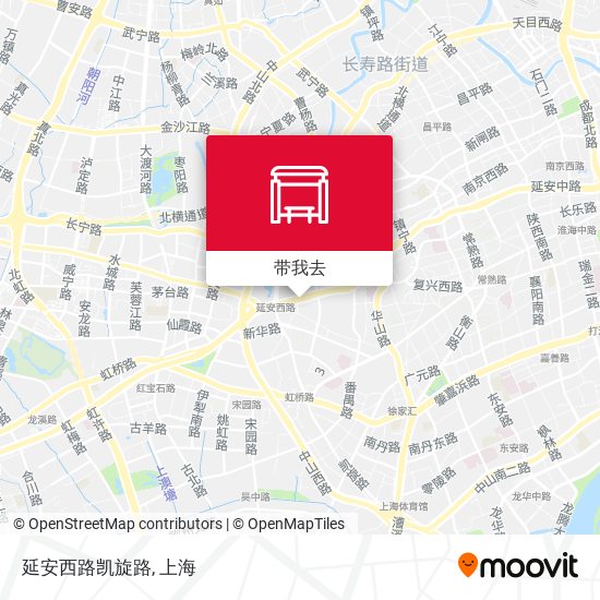 延安西路凯旋路地图