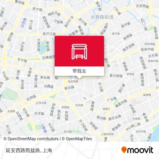 延安西路凯旋路地图