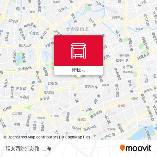 延安西路江苏路地图