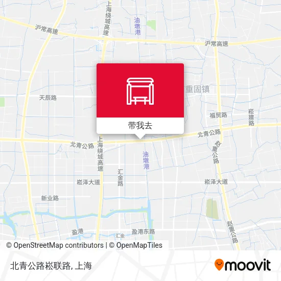 北青公路崧联路地图