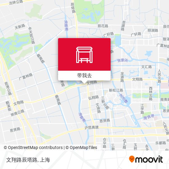 文翔路辰塔路地图