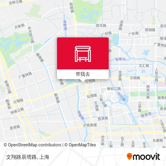 文翔路辰塔路地图