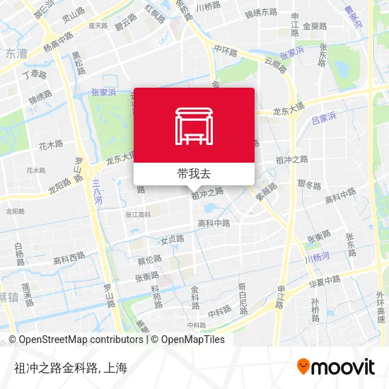祖冲之路金科路地图