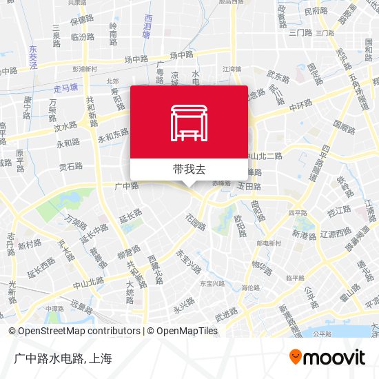 广中路水电路地图
