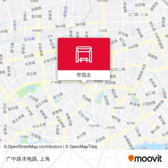 广中路水电路地图