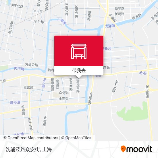 沈浦泾路众安街地图