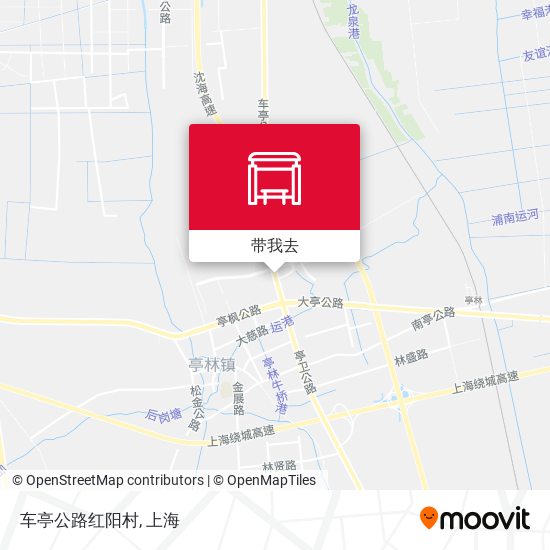 车亭公路红阳村地图