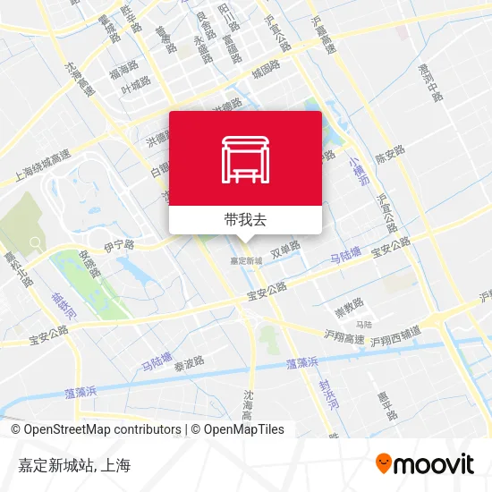 嘉定新城站地图