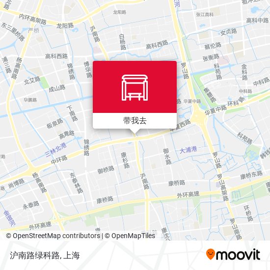 沪南路绿科路地图