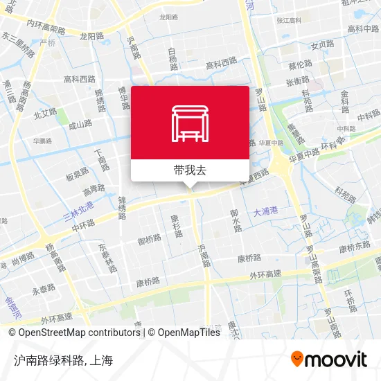 沪南路绿科路地图