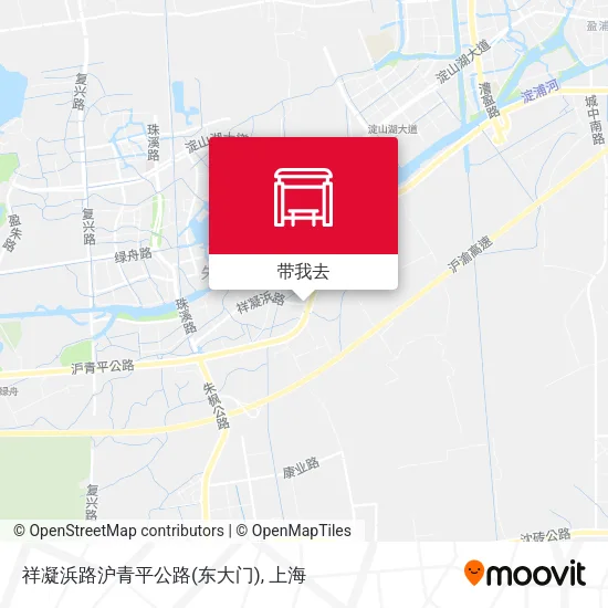 祥凝浜路沪青平公路(东大门)地图