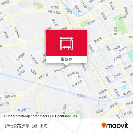 沪松公路沪亭北路地图