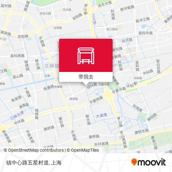 镇中心路五星村道地图
