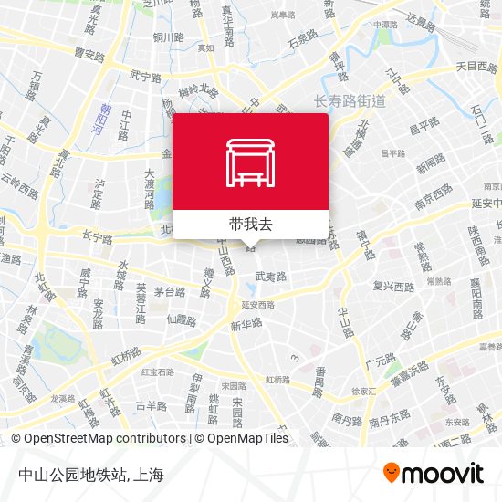 中山公园地铁站地图