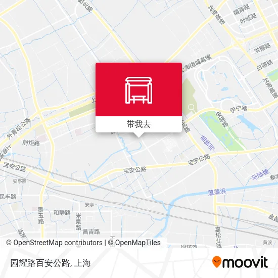 园耀路百安公路地图