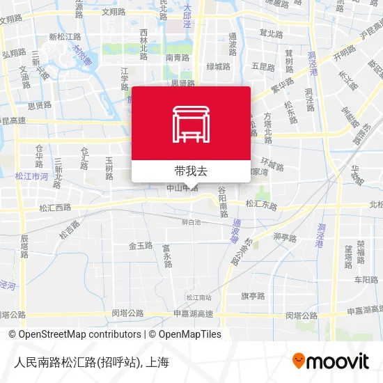 人民南路松汇路(招呼站)地图