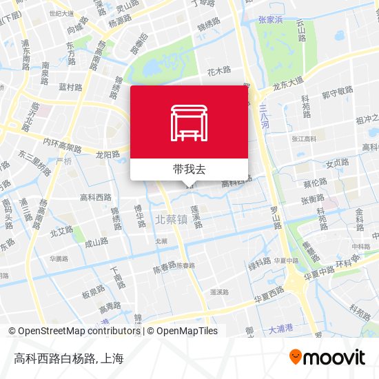 高科西路白杨路地图