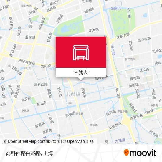 高科西路白杨路地图