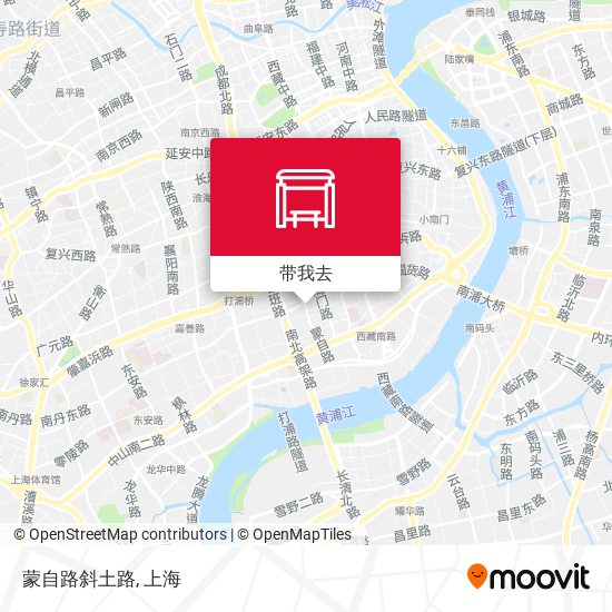 蒙自路斜土路地图