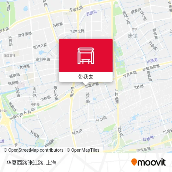 华夏西路张江路地图