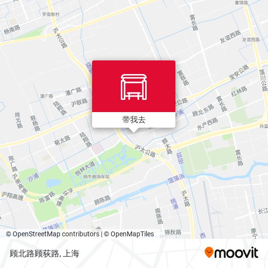 顾北路顾荻路地图