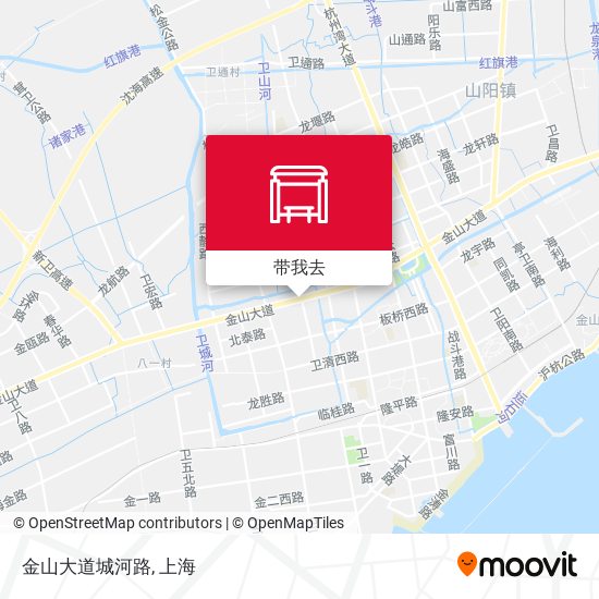 金山大道城河路地图