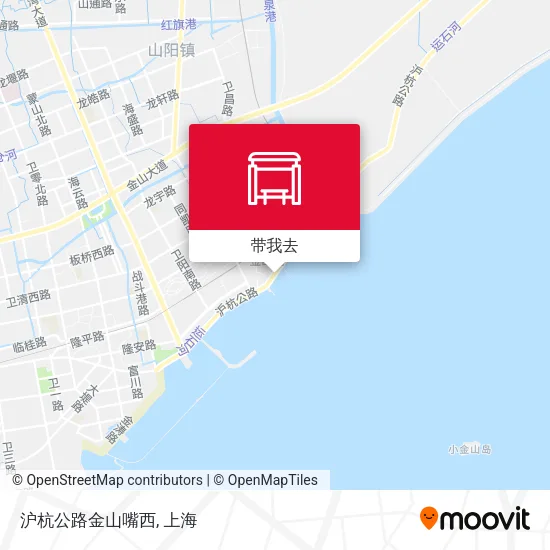 沪杭公路金山嘴西地图