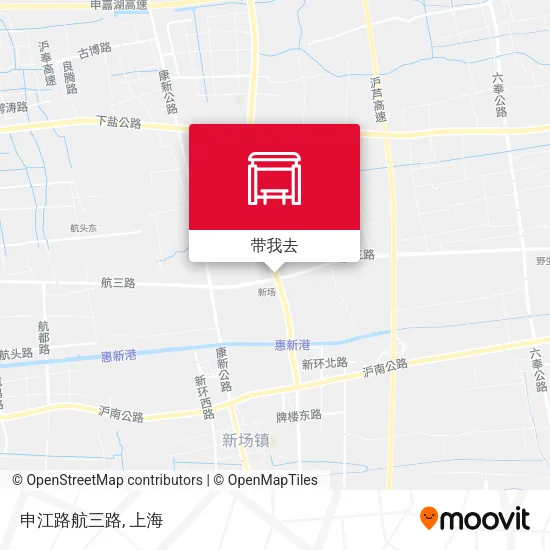 申江路航三路地图