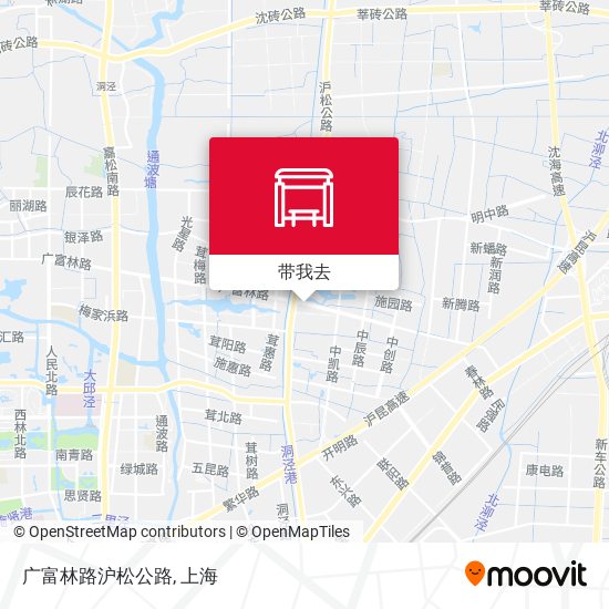 广富林路沪松公路地图
