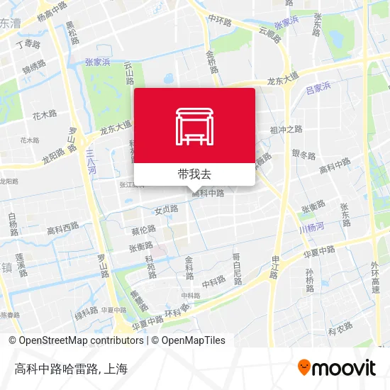 高科中路哈雷路地图