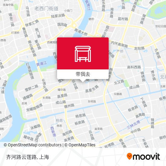 齐河路云莲路地图
