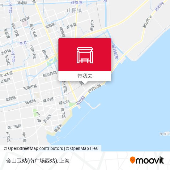 金山卫站(南广场西站)地图