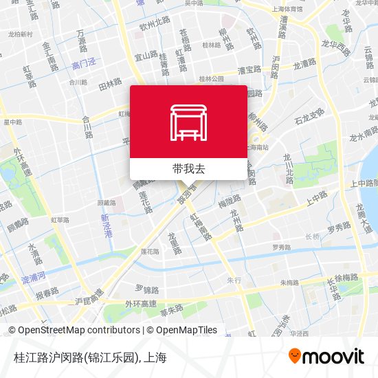 桂江路沪闵路(锦江乐园)地图