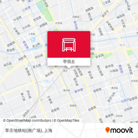 莘庄地铁站(南广场)地图