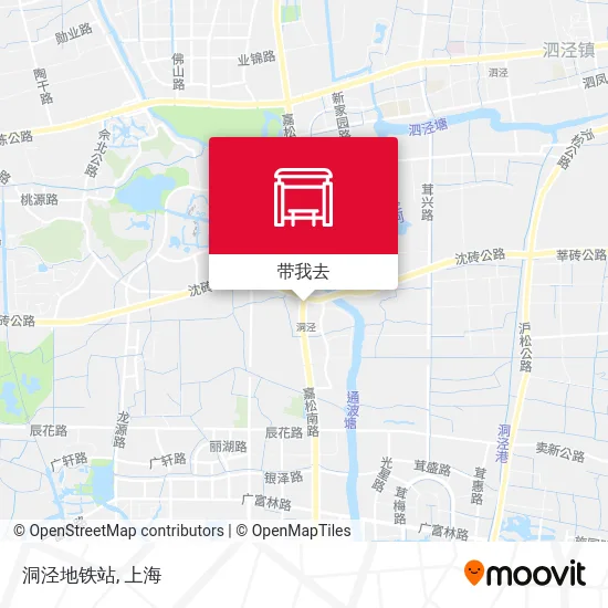 洞泾地铁站地图