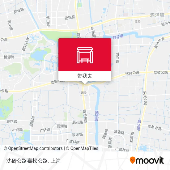 沈砖公路嘉松公路地图