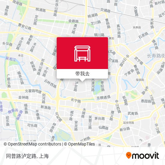 同普路泸定路地图