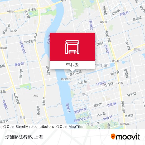 塘浦路陈行路地图