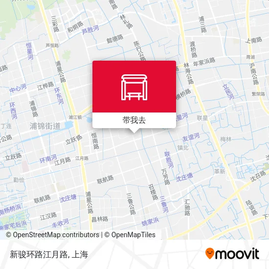 新骏环路江月路地图