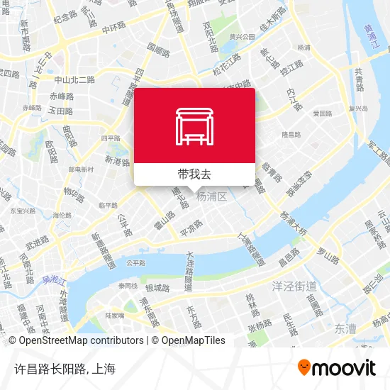 许昌路长阳路地图