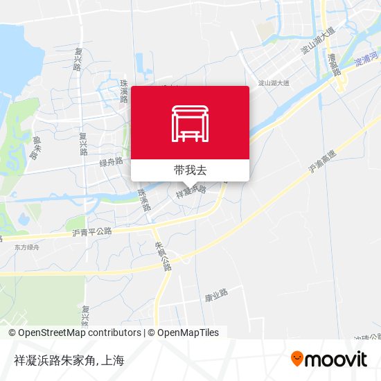 祥凝浜路朱家角地图