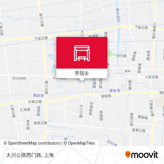 大川公路西门路地图