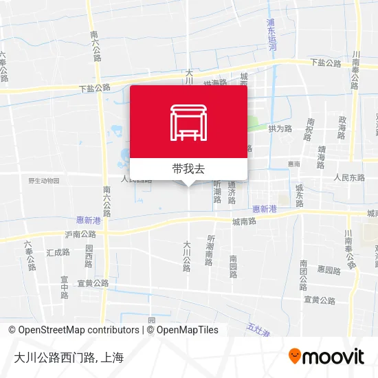大川公路西门路地图
